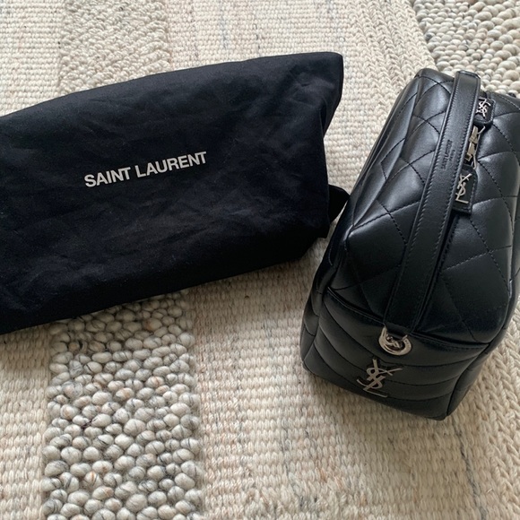 Saint Laurent Bags Ysl Saint Laurent Black Matelasse Small Lou Lou